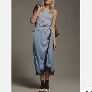 Anthropologie Keeley Twofer Midi Dress Sz XXSP